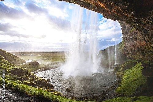 Постер Исландия. Seljandafoss waterfall №2