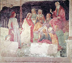 Постер Боттичелли Сандро (Sandro Botticelli) Young Man Greeted by Seven Liberal Arts, from the Villa Lemmi Постер Боттичелли Сандро (Sandro Botticelli) Young Man Greeted by Seven Liberal Arts, from the Villa Lemmi