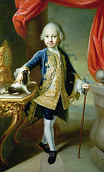 Постер Мейтенс Мартин Portrait of a Boy with Pet Spaniel, 18th century Постер Мейтенс Мартин Portrait of a Boy with Pet Spaniel, 18th century