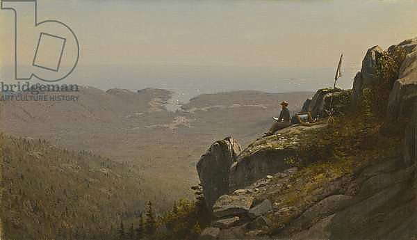 The Artist Sketching at Mount Desert, Maine, 1864-5