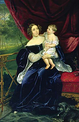 Постер Брюллов Карл Countess Olga Ivanovna Orlov-Davydov with her daughter, 1834 1 Постер Брюллов Карл Countess Olga Ivanovna Orlov-Davydov with her daughter, 1834 1