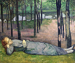 Постер Бернард Эмиль Madeleine in the Bois d'Amour, 1888 Постер Бернард Эмиль Madeleine in the Bois d'Amour, 1888
