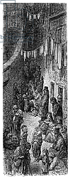 Постер Доре Гюстав A Street in Whitechapel, from 'London, a Pilgrimage' by William Blanchard Jerrold, 1872 Постер Доре Гюстав A Street in Whitechapel, from 'London, a Pilgrimage' by William Blanchard Jerrold, 1872
