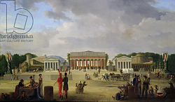 Постер Казин Жан-Чарльз View of the Grand Theatre Constructed in the Place de la Concorde for the Fete de la Paix, 1801 Постер Казин Жан-Чарльз View of the Grand Theatre Constructed in the Place de la Concorde for the Fete de la Paix, 1801