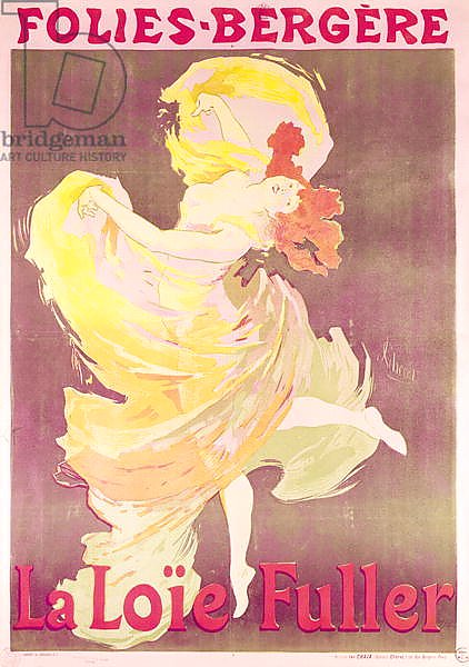 Poster advertising Loie Fuller at the Folies Bergere, 1897