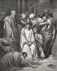 Постер Доре Гюстав The Crown of Thorns, illustration from Dore's 'The Holy Bible', engraved by Pannemaker, 1866 Постер Доре Гюстав The Crown of Thorns, illustration from Dore's 'The Holy Bible', engraved by Pannemaker, 1866