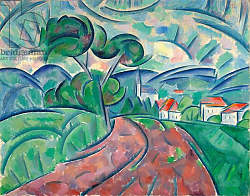 Постер Баранов-Россине Владимир (совр) The Road to the Village; La route au village, c.1908-1912 Постер Баранов-Россине Владимир (совр) The Road to the Village; La route au village, c.1908-1912