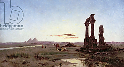 Постер Декампс Александр A Bedouin Encampment by a Ruined Temple Постер Декампс Александр A Bedouin Encampment by a Ruined Temple