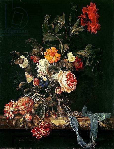 Still Life with Poppies and Roses