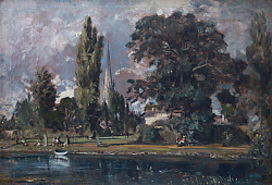 Постер Констебль Джон (John Constable) Salisbury Cathedral and Leadenhall from the River Avon Постер Констебль Джон (John Constable) Salisbury Cathedral and Leadenhall from the River Avon