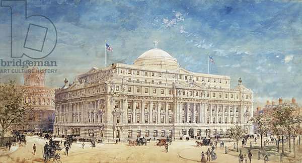 A Rendering of a Preliminary Proposal for the United States Custom House, New York, 1899