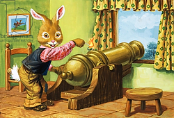 Постер Ливраджи Вирджинио (дет) Rabbit with a Cannon, illustration from 'Brer Rabbit' Постер Ливраджи Вирджинио (дет) Rabbit with a Cannon, illustration from 'Brer Rabbit'