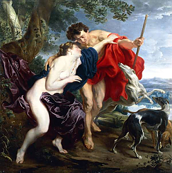 Постер Дик Энтони Venus and Adonis, 1621 Постер Дик Энтони Venus and Adonis, 1621