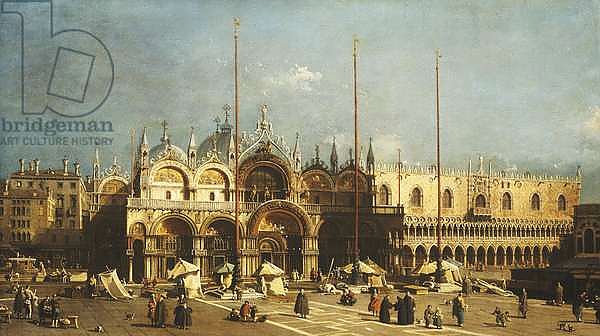 San Marco and the Doge's Palace, Venice, from the Piazza San Marco, c.1740s
