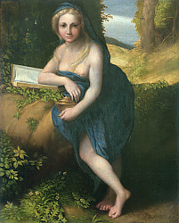 Постер Корреджо (Correggio) The Magdalene, c.1518-19 Постер Корреджо (Correggio) The Magdalene, c.1518-19