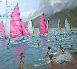 Постер Макара Эндрю (совр) Pink and white sails,Lefkas,2007, Постер Макара Эндрю (совр) Pink and white sails,Lefkas,2007,