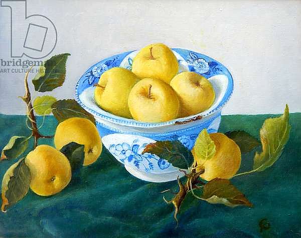 Apples in a Blue Bowl, 2014