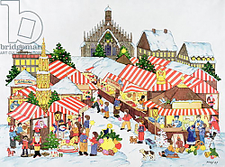 Постер Кампф Кристиан (совр) Christkindlmarket, Nuernberg, 1987 Постер Кампф Кристиан (совр) Christkindlmarket, Nuernberg, 1987
