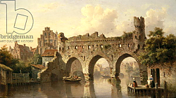 Постер Костер Эверхард Ruins Over the River Birchel at Zutphan in Holland Постер Костер Эверхард Ruins Over the River Birchel at Zutphan in Holland