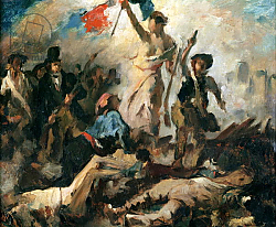 Постер Делакруа Эжен (Eugene Delacroix) Study for Liberty Leading the People Постер Делакруа Эжен (Eugene Delacroix) Study for Liberty Leading the People