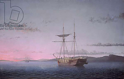Постер Лэйн Фитц Lumber Schooners at Evening on Penobscot Bay, 1863 Постер Лэйн Фитц Lumber Schooners at Evening on Penobscot Bay, 1863