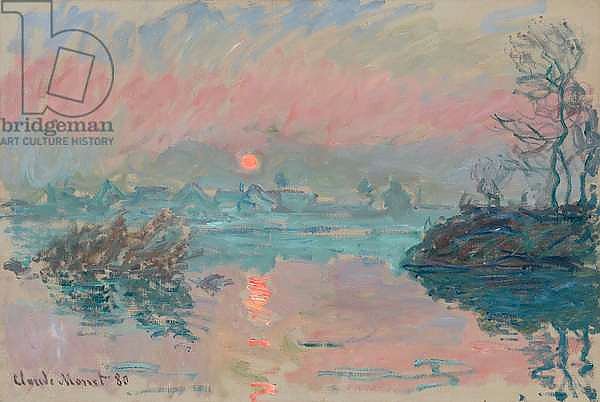 Sunset at Lavacourt; Coucher de soleil a Lavacourt, 1880