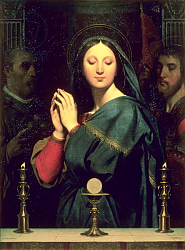Постер Ингрес Джин The Virgin with the Host, 1841 Постер Ингрес Джин The Virgin with the Host, 1841
