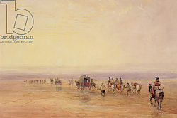 Постер Кокс Давид On Lancaster Sands, Sunset c.1835 Постер Кокс Давид On Lancaster Sands, Sunset c.1835