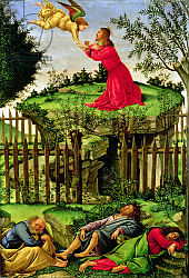 Постер Боттичелли Сандро (Sandro Botticelli) The Agony in the Garden, c.1500 Постер Боттичелли Сандро (Sandro Botticelli) The Agony in the Garden, c.1500