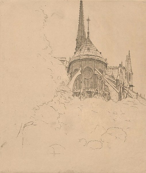 Apse of Notre-Dame de Paris Cathedral, state III