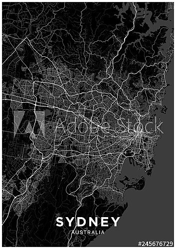 Темная карта Сиднея
