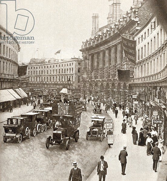 Regent Street, London, England in 1912