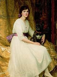 Постер Дикси Фрэнк Portrait of Miss Dorothy Dicksee Постер Дикси Фрэнк Portrait of Miss Dorothy Dicksee