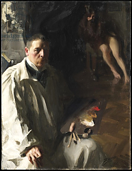 Постер Цорн Андерс Self-portrait, 1896 Постер Цорн Андерс Self-portrait, 1896