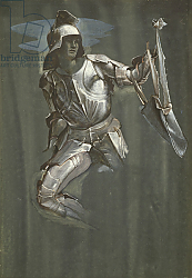 Постер Берне-Джонс Эдвард Study for Perseus in 'The Finding of Medusa', c.1881 Постер Берне-Джонс Эдвард Study for Perseus in 'The Finding of Medusa', c.1881