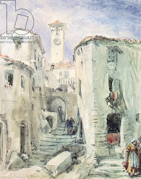 The Old Tower at Cannes, 1870