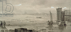 Постер Колинз Уильям Seashore Study: Low Tide, with Fishing Boats and Fisherfolk, 19th century Постер Колинз Уильям Seashore Study: Low Tide, with Fishing Boats and Fisherfolk, 19th century
