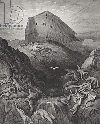 Постер Доре Гюстав The Dove Sent Forth From The Ark, Genesis 13:8-9, illustration from Dore's 'The Holy Bible', 1866 Постер Доре Гюстав The Dove Sent Forth From The Ark, Genesis 13:8-9, illustration from Dore's 'The Holy Bible', 1866