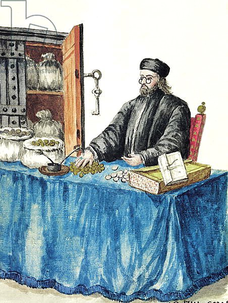 Venetian Moneylender, from an illustrated book of costumes