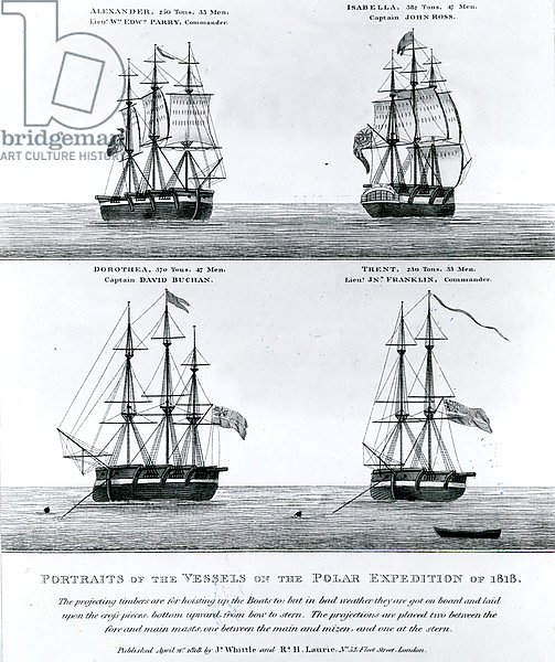 Portraits of the Vessels of the Polar Expedition of 1818