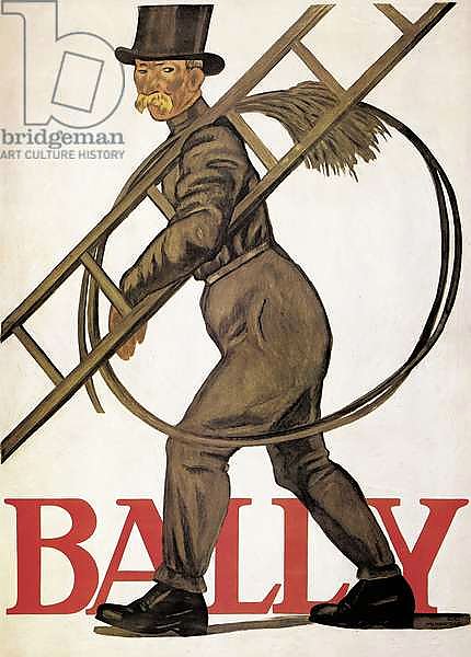 Poster advertising 'Bally' leather, 1926