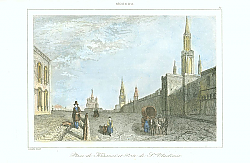 Постер Moscou. Place de Krasnoi et Porte de St. Vladimir Постер Moscou. Place de Krasnoi et Porte de St. Vladimir