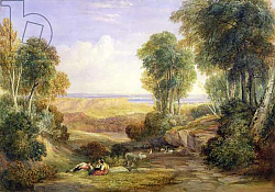 Постер Кокс Давид The Junction of the Severn and the Wye with Chepstow in the Distance, 1830 Постер Кокс Давид The Junction of the Severn and the Wye with Chepstow in the Distance, 1830