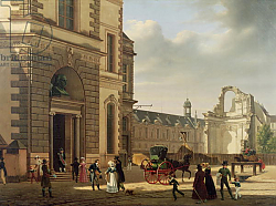Постер Бау Этьен The Entrance to the Musee de Louvre and St. Louis Church, 1822 Постер Бау Этьен The Entrance to the Musee de Louvre and St. Louis Church, 1822