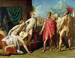 Постер Ингрес Джин Ambassadors Sent by Agamemnon to Urge Achilles to Fight, 1801 Постер Ингрес Джин Ambassadors Sent by Agamemnon to Urge Achilles to Fight, 1801