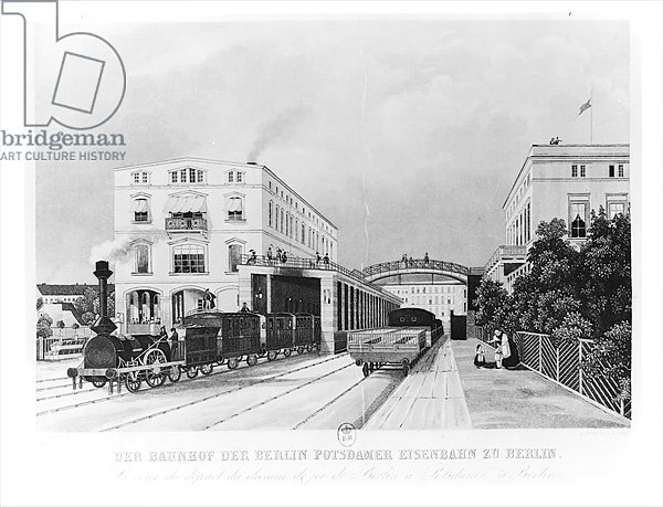 The railway station of the train Berlin-Potsdam