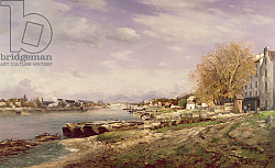 Постер Гульямей Антуан View of the Port of Bercy, Paris, 1880 Постер Гульямей Антуан View of the Port of Bercy, Paris, 1880
