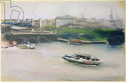 Постер Либерман Макс Binnenalster with the Lombardsbrucke, Hamburg, 1910 Постер Либерман Макс Binnenalster with the Lombardsbrucke, Hamburg, 1910