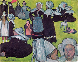 Постер Бернард Эмиль Bretons in a Field or, The Pardon, 1888 Постер Бернард Эмиль Bretons in a Field or, The Pardon, 1888