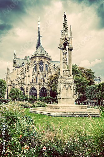 Париж, Франция. Собор Парижской Богоматери